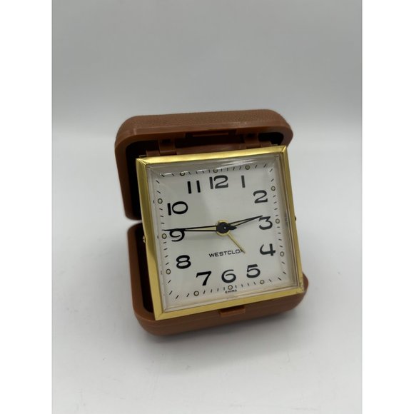 Vintage Westcox Travel Clock Travel Alarm Clock Plastic Case Tested - Picture 16 of 16